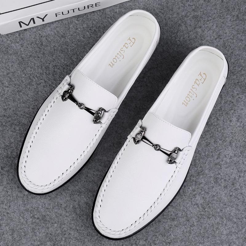 Fashion High Quality Men Casual Leather Loafers Flat Designer Casual Business Office Formal Shoes New Soft Bottom Antiskid Walking Shoes