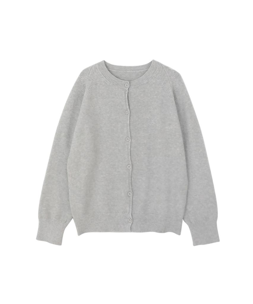 Vascara Круглый вырез Пуговицы Вязаный Кардиган (4Colors)