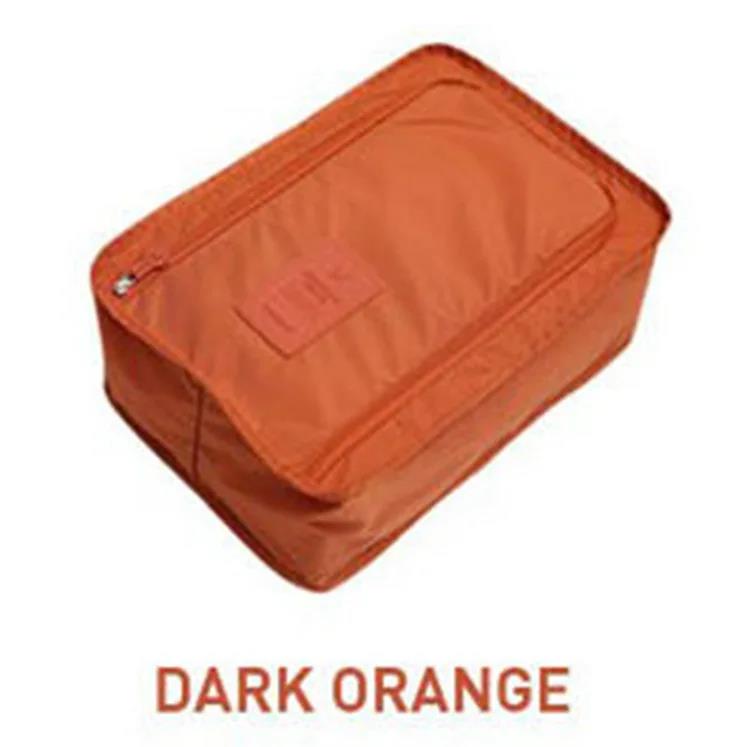 1PC Solid Color Waterproof Shoe Storage Bag - Portable Folding Travel Organizer Pouch For Shoes