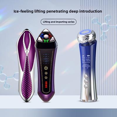 Двойное назначение лифтинг и укрепление лица многофункциональный Введение бытовой микротоковой прибор для ухода за кожей омоложение кожи V прибор для лица