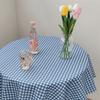 Ins Korean Plaid Tablecloth Strawberry Background Cloth Modern Desk Table Cloth
