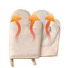 Oven Gloves Cooking Mitts Heat Resistant Kitchen Gloves Silicone Non-Slip Potholder with Soft Lining Waterproof Hand Protection