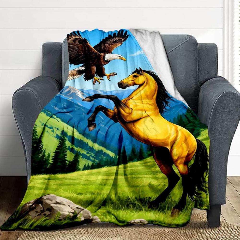 Wild Nature Flannel Blanket Throw Blanket Soft Warm Sofa Bed Camping home Decor Unique Christmas Gift C926338