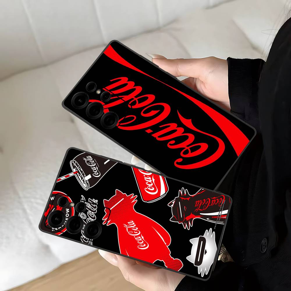 Чехол для телефона с винтажным логотипом C-Coca C-cola для Samsung S 24 Fe 25 Ultra Plus 20 Lite 21 30 22 23 24 22 Ultra 5G Fundas