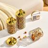 3Pcs Food Storage Jars with Airtight Lids BPA Free Transparent Design Widely Used Nuts Cookie Flour Food Container Set