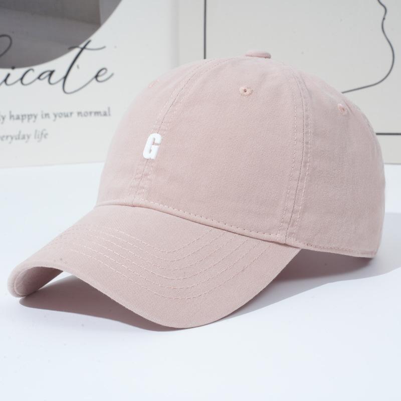 Шляпа Женская Мягкий Верх Буква Бейсболка Универсальная Увеличенная Углубленная Кепка от Солнца Солнцезащитная Кепка