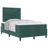 Boxspring Bed with Headboard Dark Green 120 x 190 cm Velvet