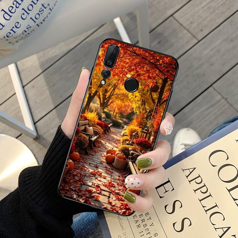 Чехол для телефона «Счастливая осень» с тыквой для Huawei Y9 6 7 5 Prime Enjoy 7s 7 8 Plus 7a 9e 9plus 8E Lite Psmart