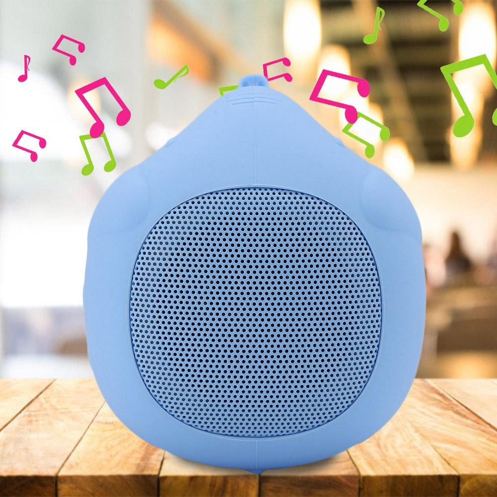 Милый Портативный Беспроводной Bluetooth 5.0 Динамик в Форме Слона 400 мАч Стерео с Микрофоном (синий)