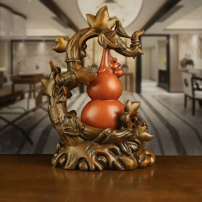 Китайский стиль, привлекающий богатство, тыквенные украшения на удачу, украшение для дома, гостиной, винного шкафа, открытие магазина, подарки на новоселье