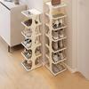 Компактная полка для обуви — идеально подходит для небольших помещений и узких проходов — многоуровневый шкаф для хранения обуви для дома, офиса или общежития