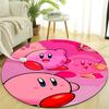 1pc Kirby2 Design Printed Area Round Carpet for Bedroom Living Room Home Decor Rugs Mat Non Slip Mat Rug for Bedside