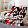 Rock Band Tokio Hotel Билл Каулитц Мягкое фланелевое одеяло для кровати, спальни, дивана, пикника, Плед для укрытия, активного отдыха на природе, подарок