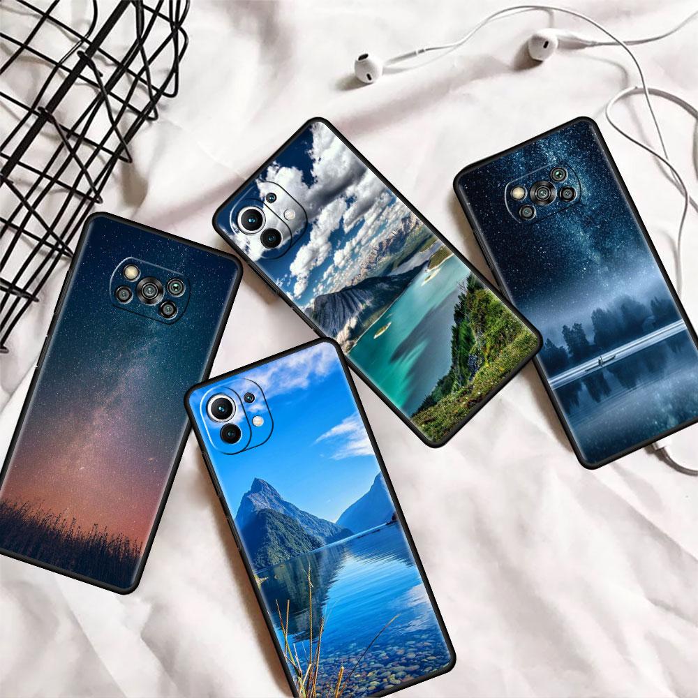 Чехол Mountain Beach Sea для Xiaomi Mi Poco X3 NFC M4 M3 Pro F3 GT F1 11 Lite Note 10 11T 10T 9T задняя мягкая крышка телефона