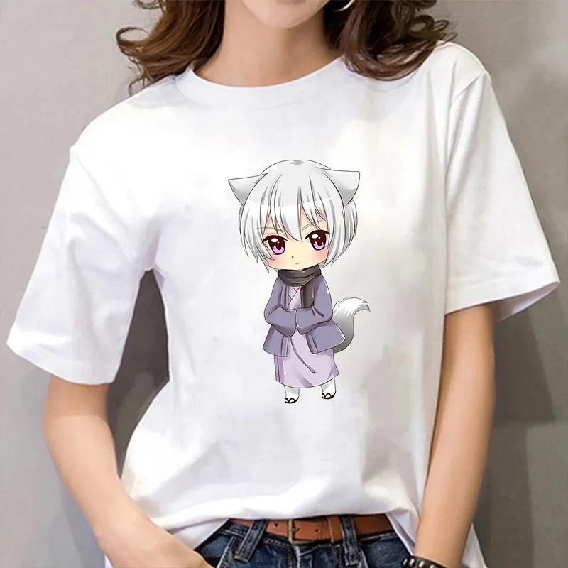 2021 японское аниме Томоэ и Нанами футболка с рисунком женские футболки Kawaii Fox летняя повседневная футболка с принтом манги