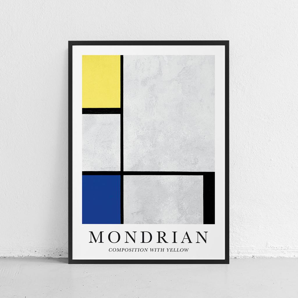 Poster Mondrian Composition