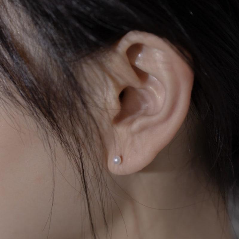 Kiee Oshimu (Silver925) 905 Pearl Flat Earring
