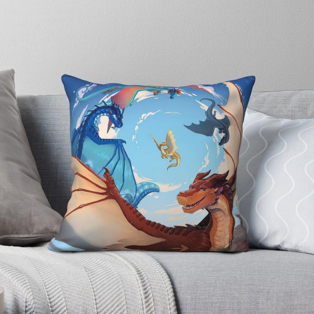Wings Of Fire Dragonets Of Destiny Square Pillowcase Polyester Linen Velvet Pattern Decorative Pillow Case Home Cushion Cover