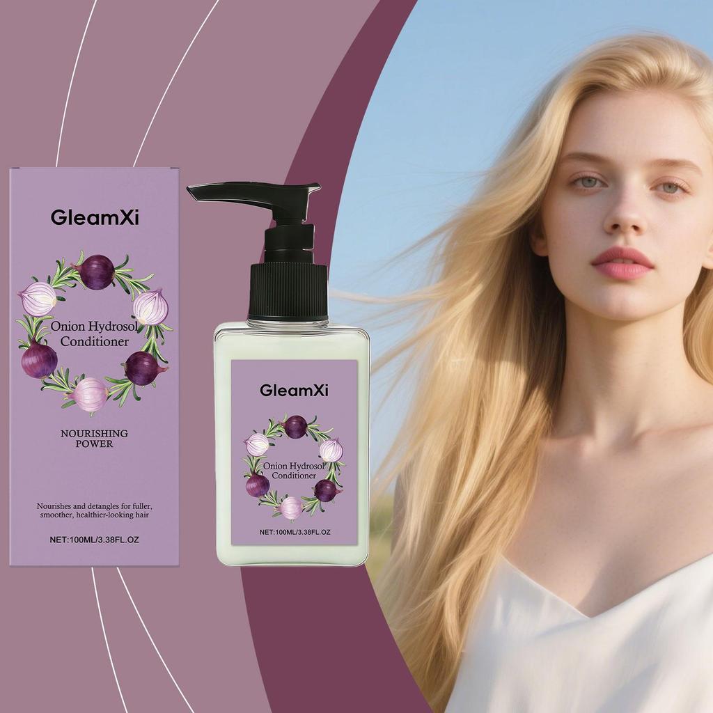 GleamXi onion conditioner hair hair dry, fickle, smooth and shiny hair
