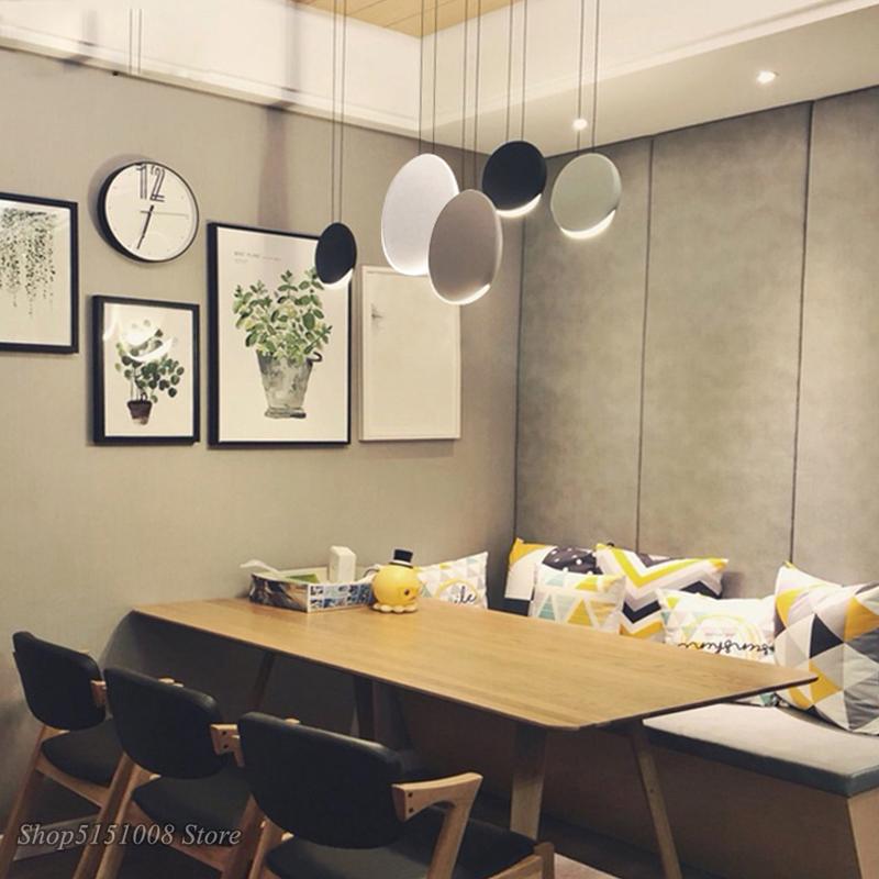 Скандинавские современные подвесные светильники минималистская гостиная столовая подвесной светильник бар креативный светильник полумесяц Светильники