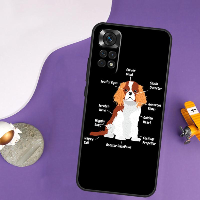 Чехол для телефона Cavalier King Charles Spaniel для Xiaomi Redmi Note 13 Pro 14 12 9 10 11 Pro 10S 11S 12S Redmi 10C 13C 14C 12C