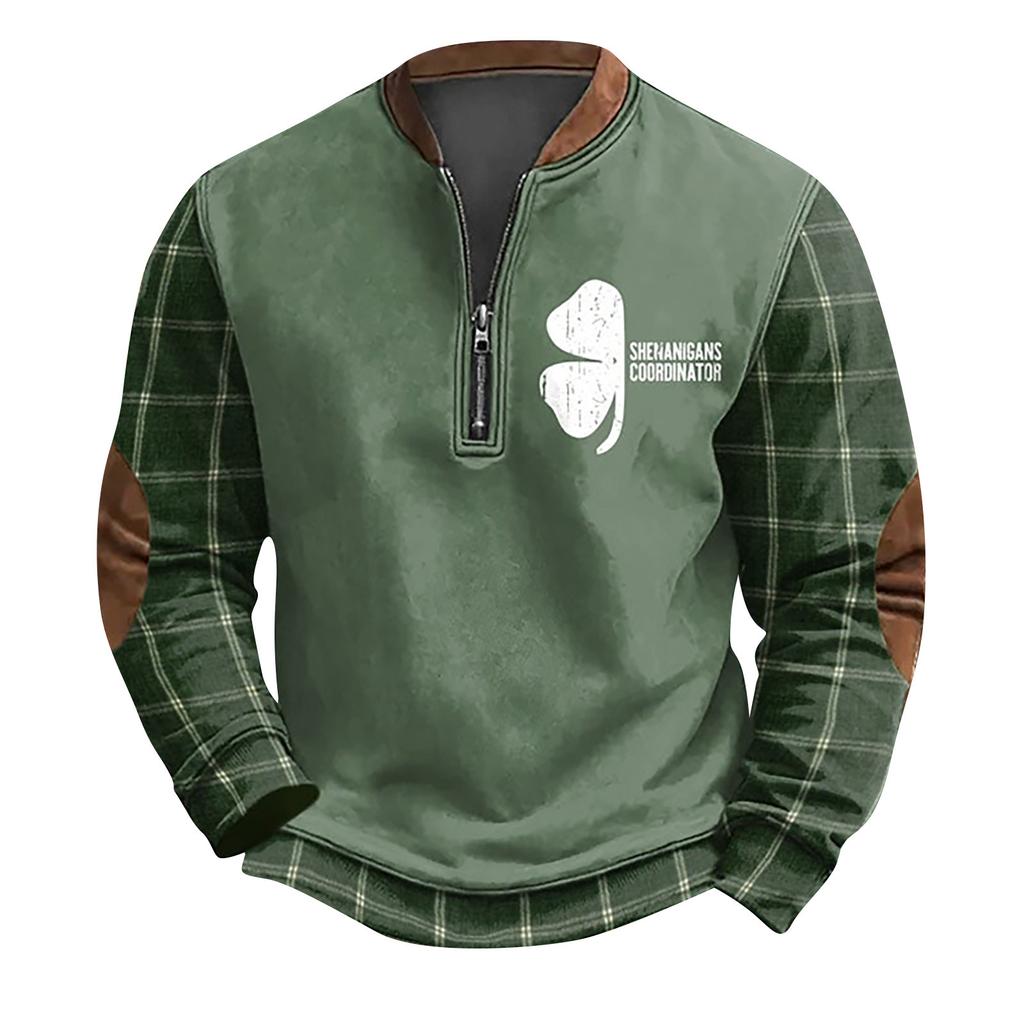 Мужская повседневная толстовка в стиле ретро с градиентным принтом