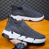 New High Elastic Soft Sole Mesh Shoes 2023 Spring Breathable Casual Shoes A Slip-on Men's Shoes Outdoor Men's Shoes
