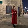 New Ladies Autumn and Winter New Double-faced Wool Long Woolen Coat High-grade Woolen Coat Woman Clothes