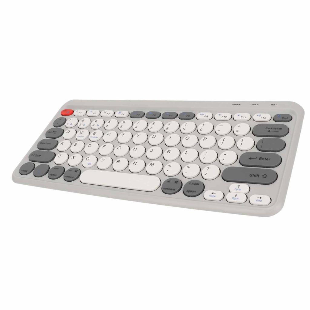 Compact Round Keycaps Keyboard Wireless 2.4G Dual Mode Portable Slim Keyboard for for for