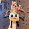 Cartoon Keychain Funny Fried Hair Potato-Man Plush Toy Big Eyes Sausage Mouth Potato Doll Plush Pendant Soft Cartoon Doll Plushie