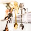 Подставка для чашки в виде руки кошки Короткая кофейная чайная ложка 11,8 см DD-11465