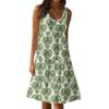 Женские повседневные летние платья без рукавов, весеннее лоскутное бохо-цветочное коктейльное вечернее платье