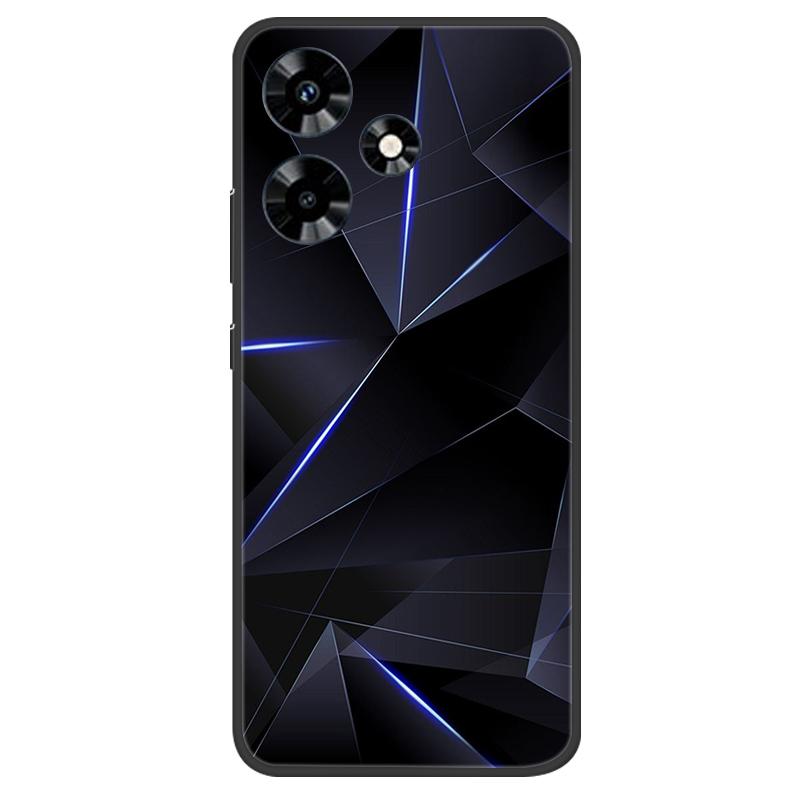 For Infinix Hot 30 Case Soft Black Silicone Bumper Butterfly Phone Cover for Infinix Hot 30 X6831 Cases Hot30 Fundas Coque