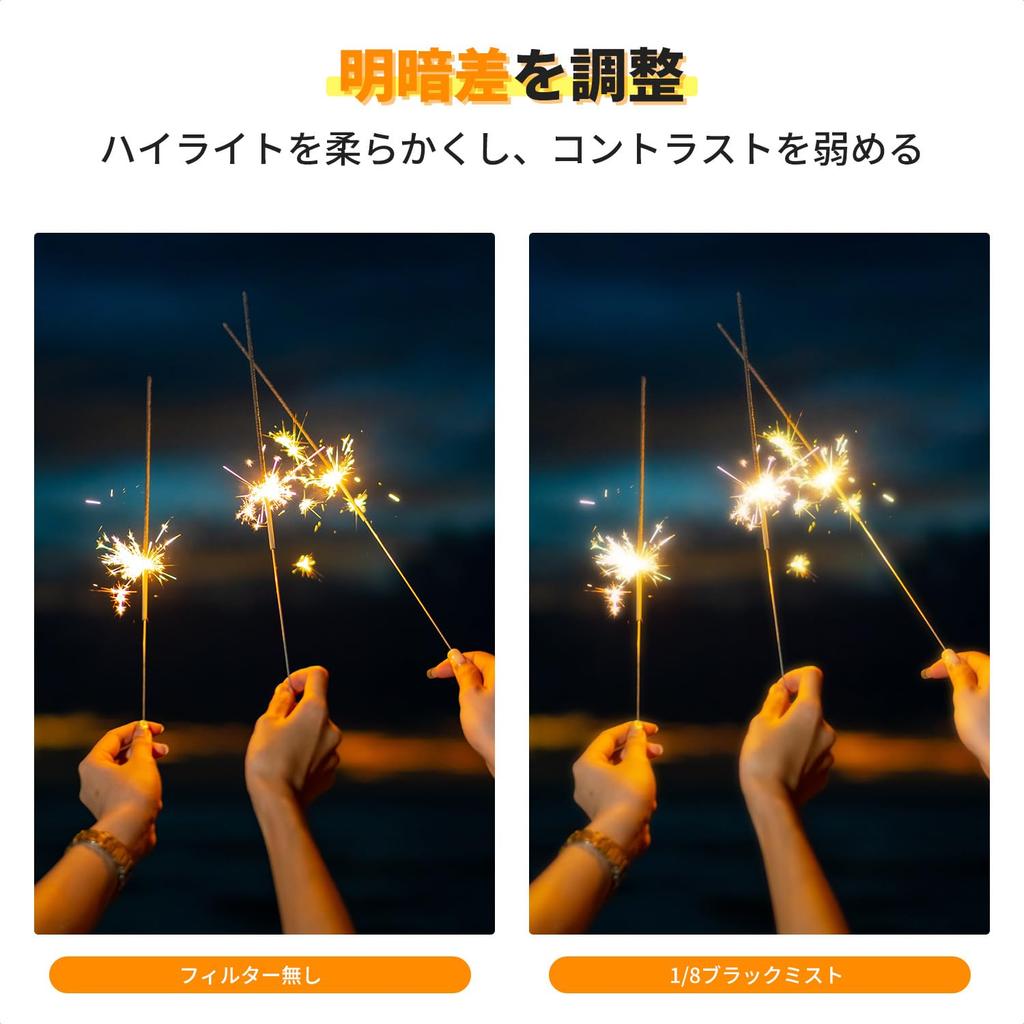 Concept 49mm Black Mist Filter with Softening Lens Cap and Cleaning Cloth Contrast Softening Aviation Thin Ideal for Portraits K&F 1/8" Effect,