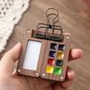 Portable Sketchbook Color Palette, Mini Travel Watercolor Painting Box (no Paint) Convenient, Practical and Easy To Carry