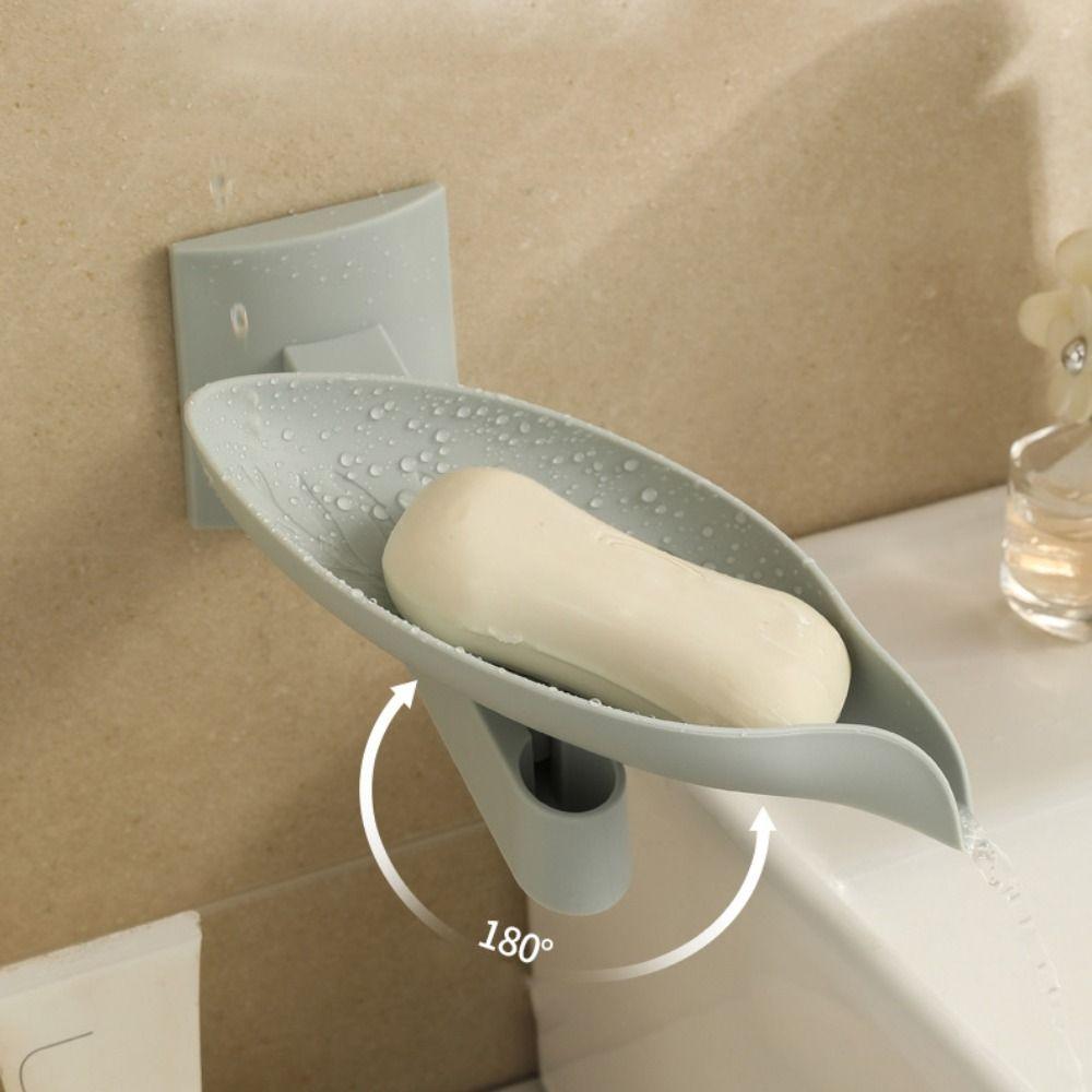 360 Rotatable Soap Drain Rack Adjustable Soap Box New Bathroom Soap Holder