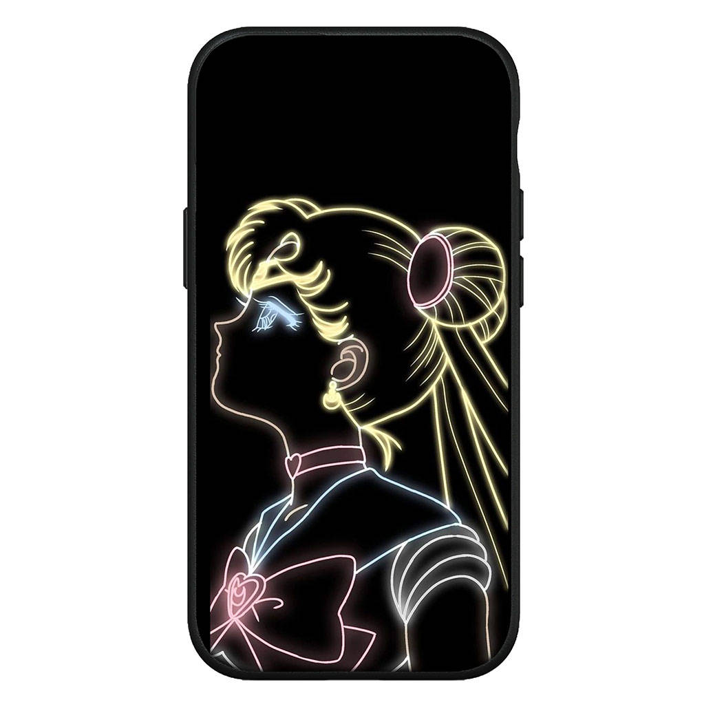 Чехол для iPhone 16 15 Xiaomi Redmi Note 14 13 12 11 Pro Max X 8 9 16e Samsung Galaxy S25 S24 S23 Moto OPPO Huawei Girl Sailor Cartoon Moon Phone Case