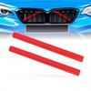 2pcs Alpha Rider Compatible for BMW F20 F30 F21 F22 F23 F31 F32 F34 F36 F40 Front Grille Insert Trim Strips Cover Frame Car Decorations Stickers Red