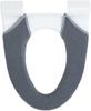Kakiuchi Toilet Seat Machine Includes Size Adjustment Easy To Install SELECT JUST FIT Cover, Washable/Heating Type, Charcoal, Washable, Hook,