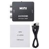 Adaptateur RCA vers HDMI - Zamus - Mini AV - 1080P - Compatible PS2 et Wii - Noir
