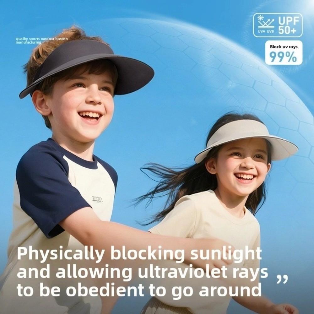 Soft Kids Sunshade Hat Breathable Foldable Empty Top Cap Fashion Summer Kid Sunhat  Summer
