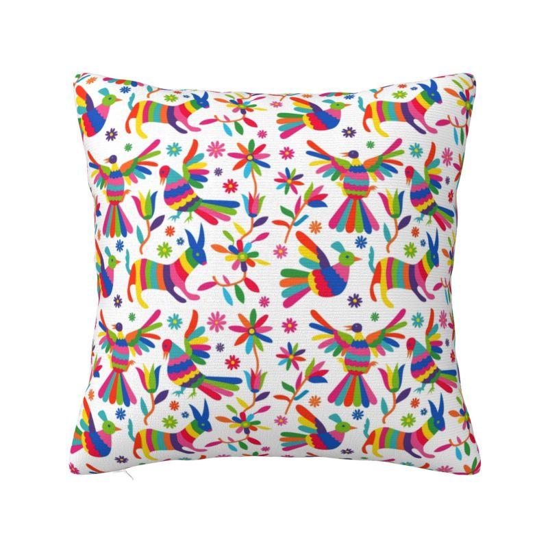 Mexican Otomi Bird Luxury Throw Pillow Covers Home Decorative Animal Embroidery Car Cushion