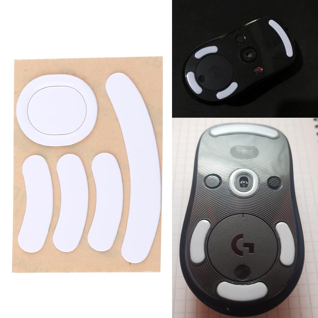 Ножки для мыши Skates Мышиные накладки для G Pro Wireless Mouse Закругленный изогнутый край Белый комплект Толщина 0,6 мм