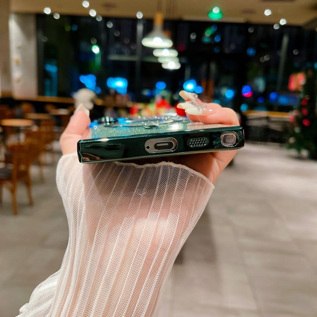 Роскошное гальваническое покрытие с блестками, магнитный чехол для Magsafe для Samsung Galaxy S21 FE S22 S23 S24 Ultra, чехлы для телефонов, чехол для беспроводной зарядки