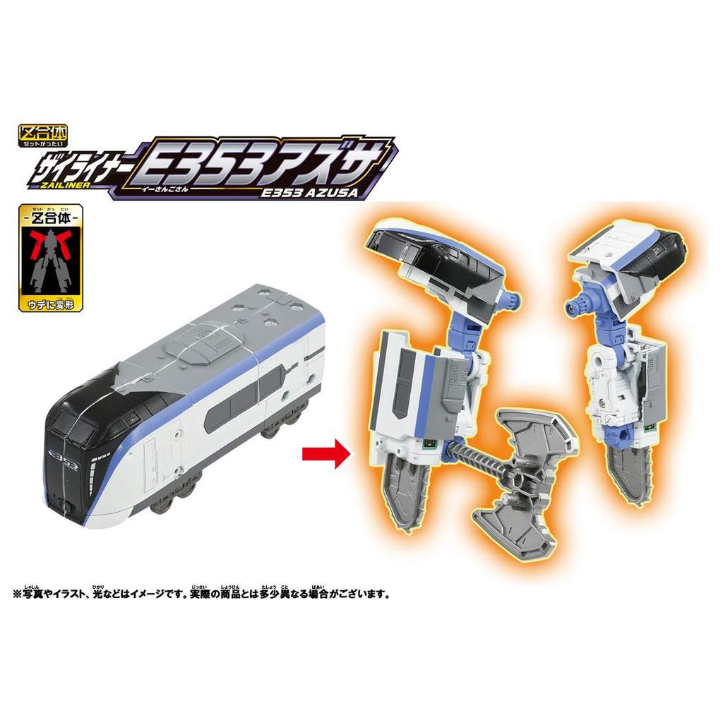 Takara Tomy Plarail Shinkansen Transforming Robot Shinkalion Z Zailiner E353 Azusa Train Toy for Ages 3 and Up