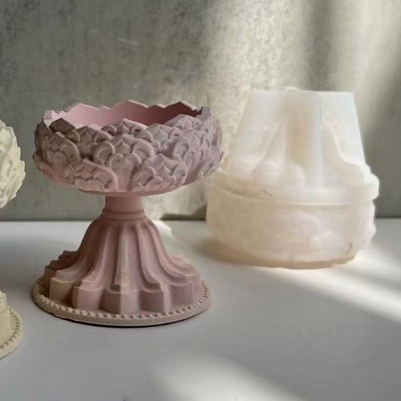 Сделай сам Силиконовая форма Лотос-Подсвечник Подставка Лотос Форма для смолы Подставка Лотос Украшения Эпоксидная форма для литья Домашнее украшение