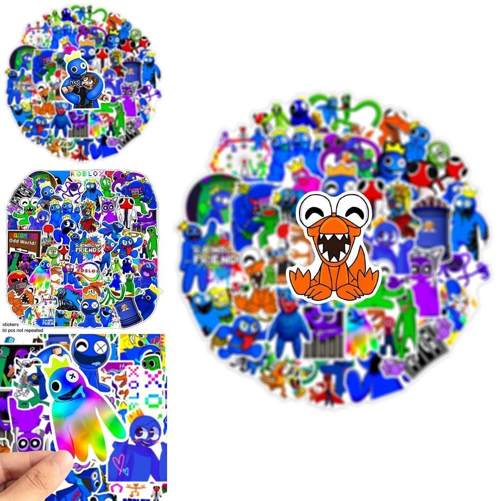 Красочные наклейки Roblox Rainbow Friends Водонепроницаемые Многоразовые Для багажа и многого другого!