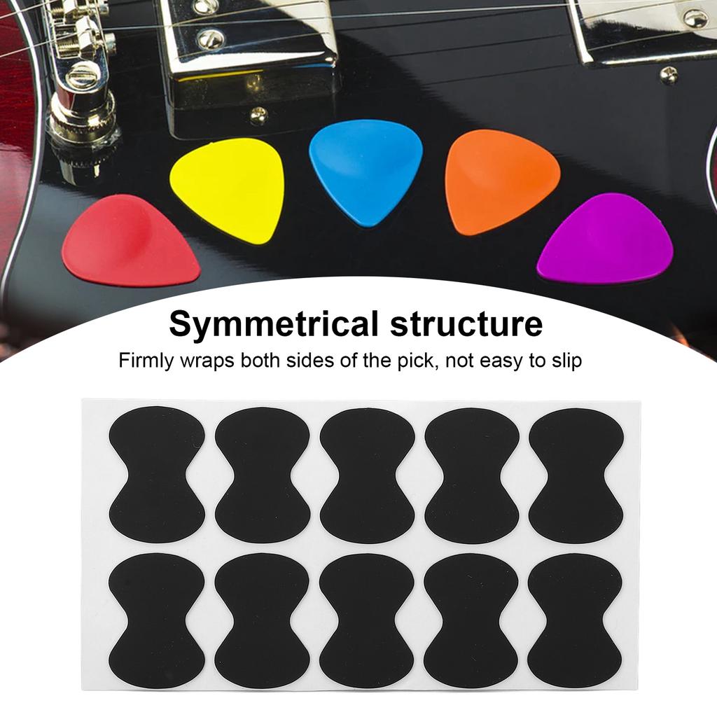 Pick Non Slip Sticker Silicone Guitar Picks Grips with Adhesive Musical Instrument Accessories