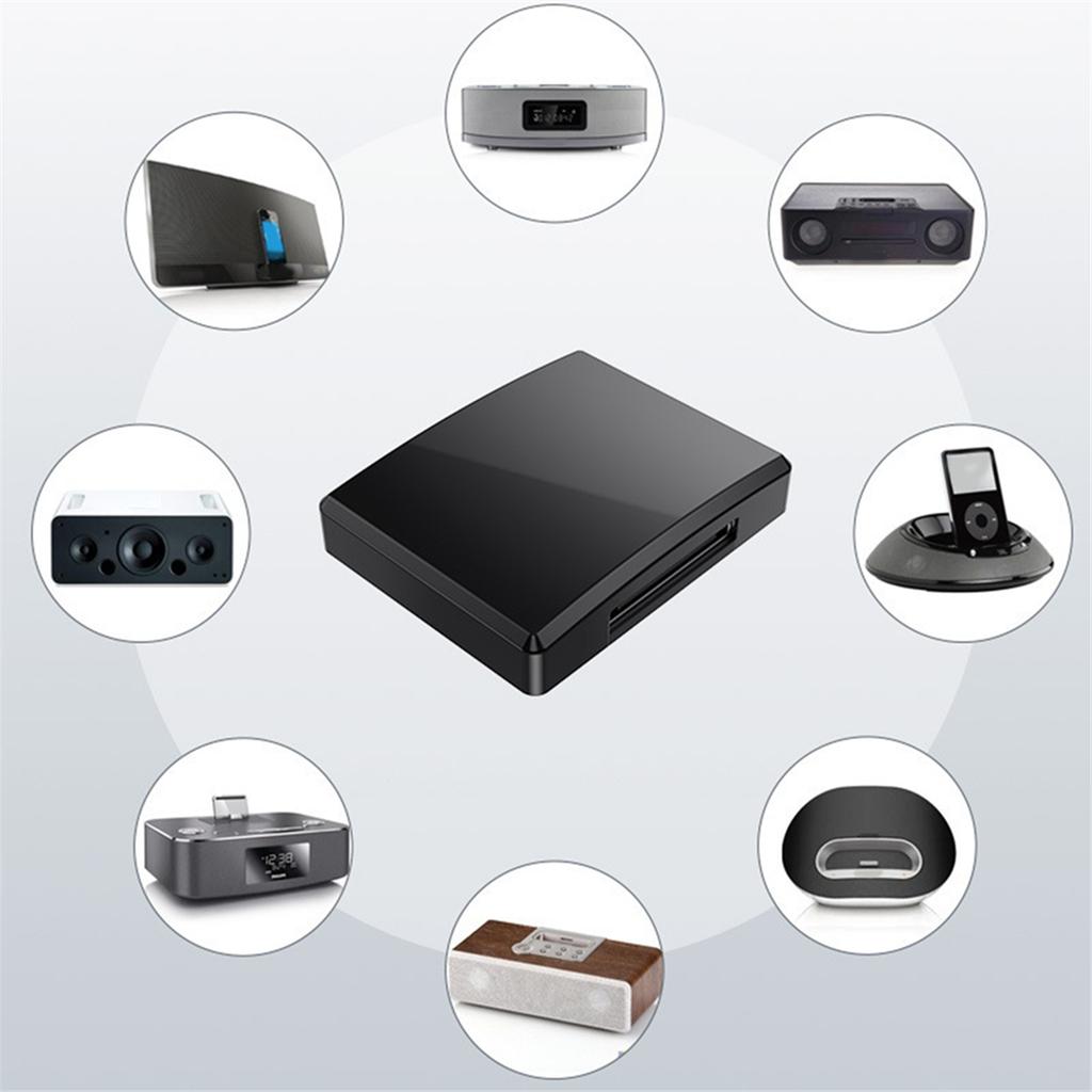 30-контактный Bluetooth 5.4 Аудиоприемник HIFI Без потерь Музыка Высокая совместимость Беспроводной A2DP для 30-контактной док-станции Аналогового динамика
