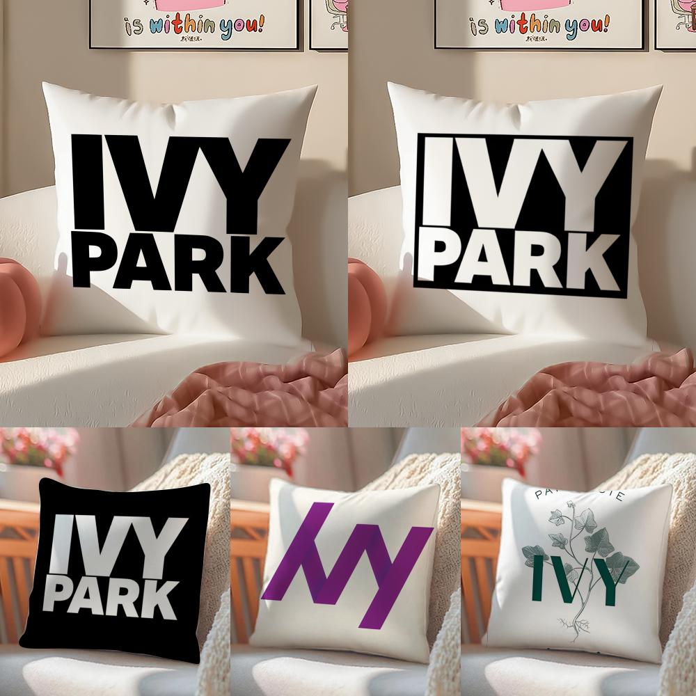 Logo Ivy ParkP Cushion Cover Pillowcase Short Plush Invisible zipper Room Sofa Cushion Cover